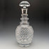 1979 British vintage cut glass sterling silver decanter Mappin and Webb
